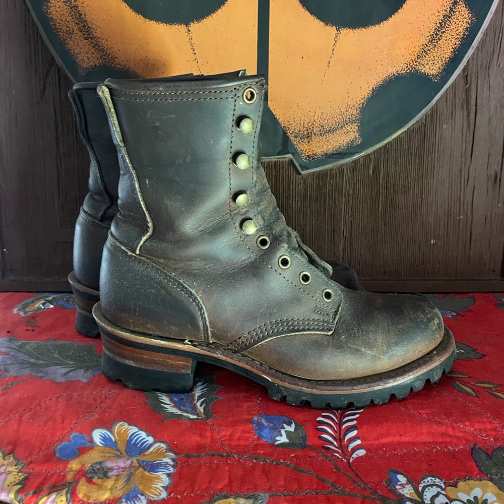 Frye Logger Boots womens size 8 1/2